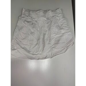 Women's Lululemon Speed Up Skirt White Athletic Running Gym Workout Size 10